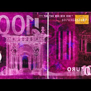negative currency one hundred euro used as negative ©2017 david lachapelle, courtesy of geuer and geuer art