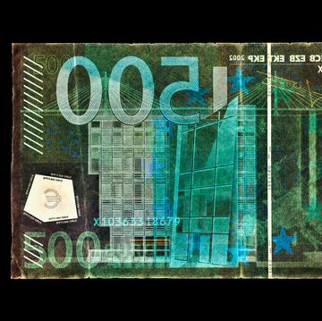 negative currency five hundred euro used as negative ©2017 david lachapelle, courtesy of geuer and geuer art