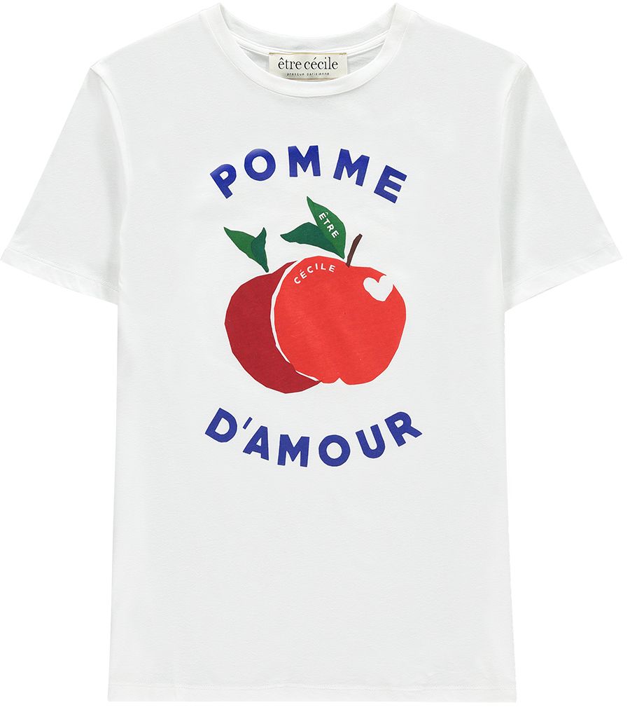 T-shirt, Clothing, Fruit, Top, Logo, Plant, Sleeve, Font, Brand, 