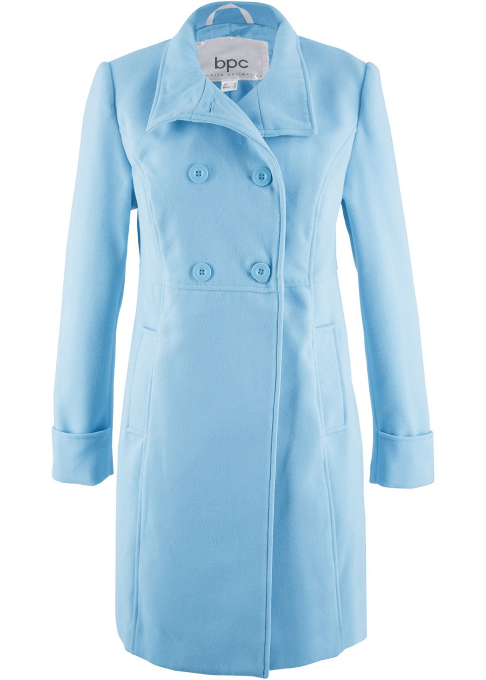 Clothing, Coat, Blue, Outerwear, Turquoise, Trench coat, Overcoat, Aqua, Sleeve, Collar, 
