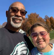 Domonic Franklin and his granddaughter domonic franklin and his granddaughter