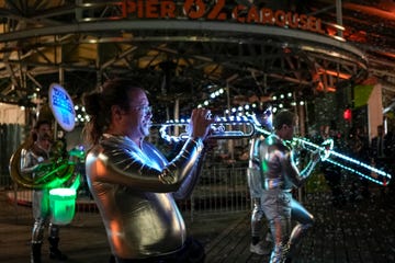 new york, new york october 12 triad brass performs during the hudson river park friends 25th anniversary gala at pier sixty at chelsea piers on october 12, 2023 in new york city photo by ilya s savenokgetty images for friends of hudson river park