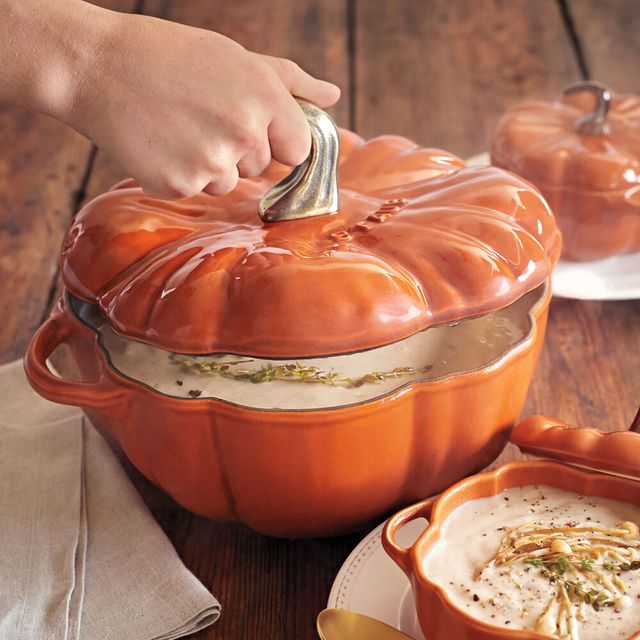 Is Selling A Staub Pumpkin-Shaped Cast Iron Cocotte