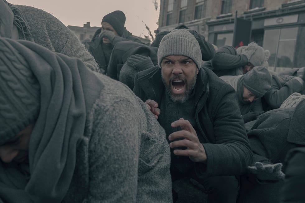 the handmaid's tale “execution” june faces her biggest challenge as gilead cracks down on the rebels. (disney/steve wilkie)o t fagbenle