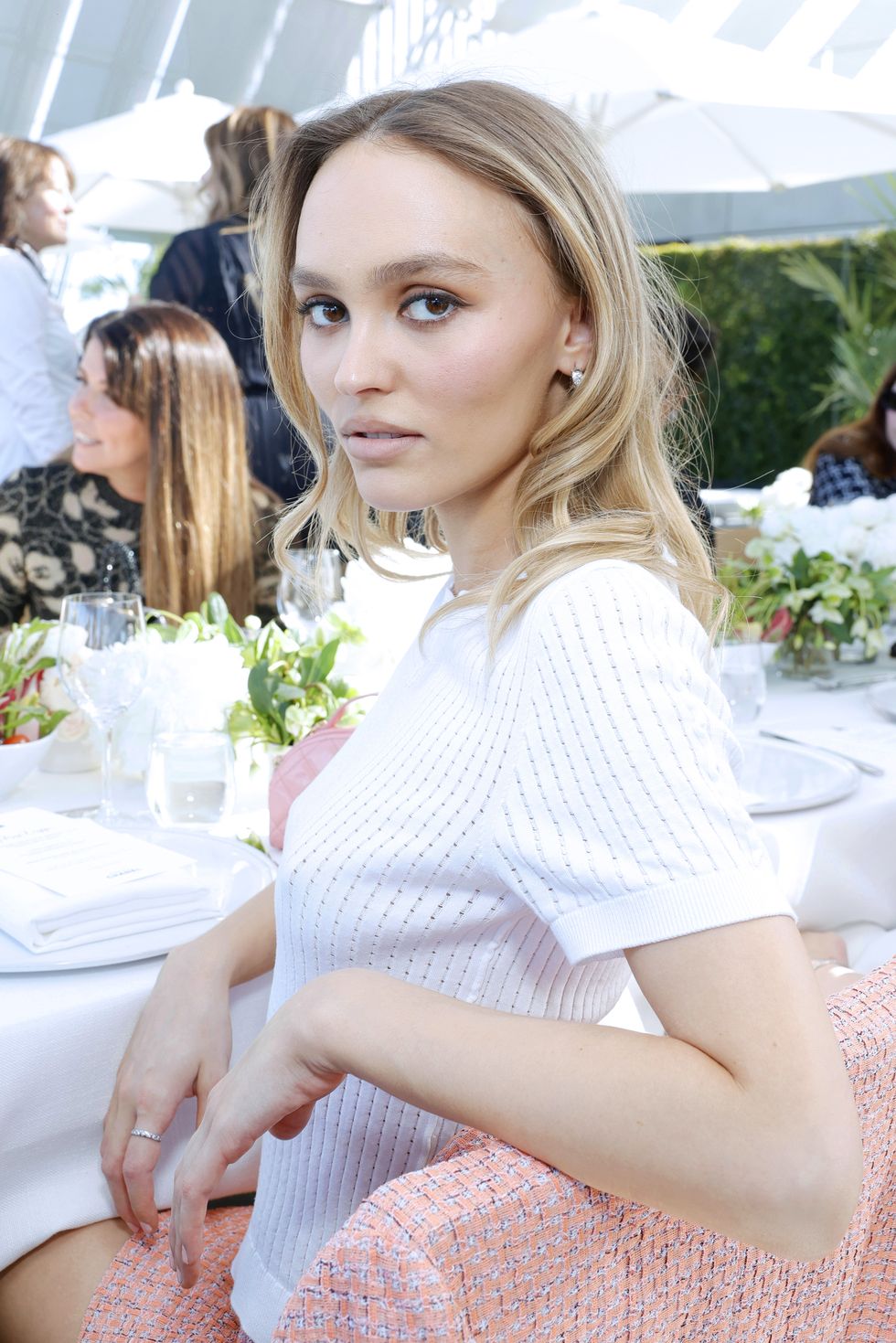 los angeles, california november 09 lily rose depp, wearing chanel, attends the academy womens luncheon presented by chanel at the academy museum of motion pictures on november 09, 2023 in los angeles, california photo by stefanie keenanwireimage