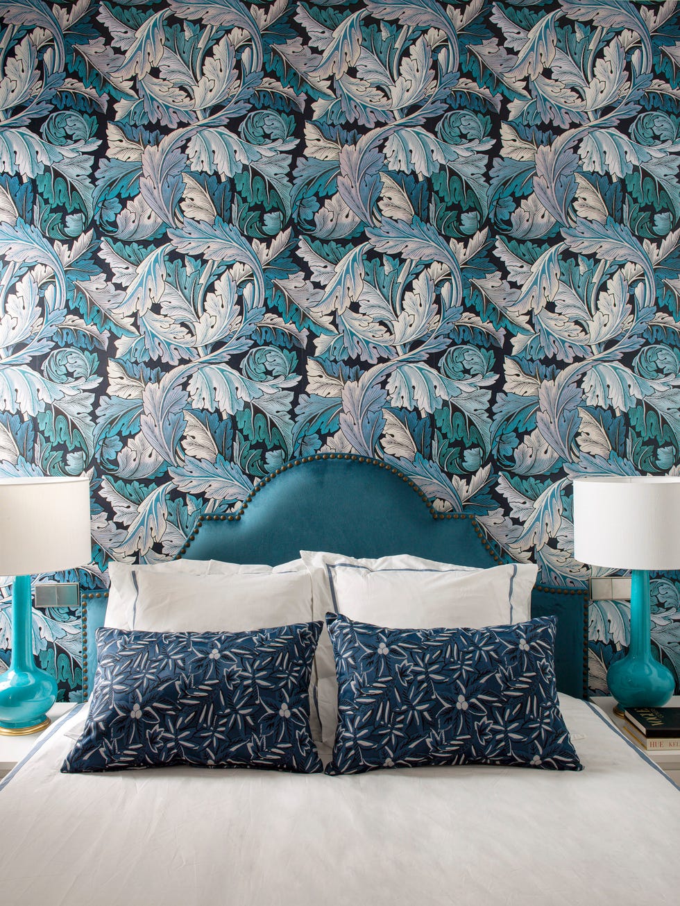 acanthus wallpaper by house of hackney in a madrid home by patricia bohrer