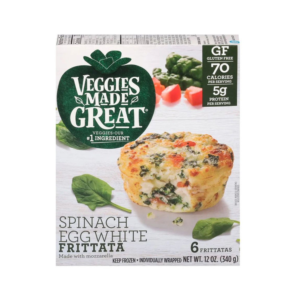box of veggies made great spinach egg white frittata