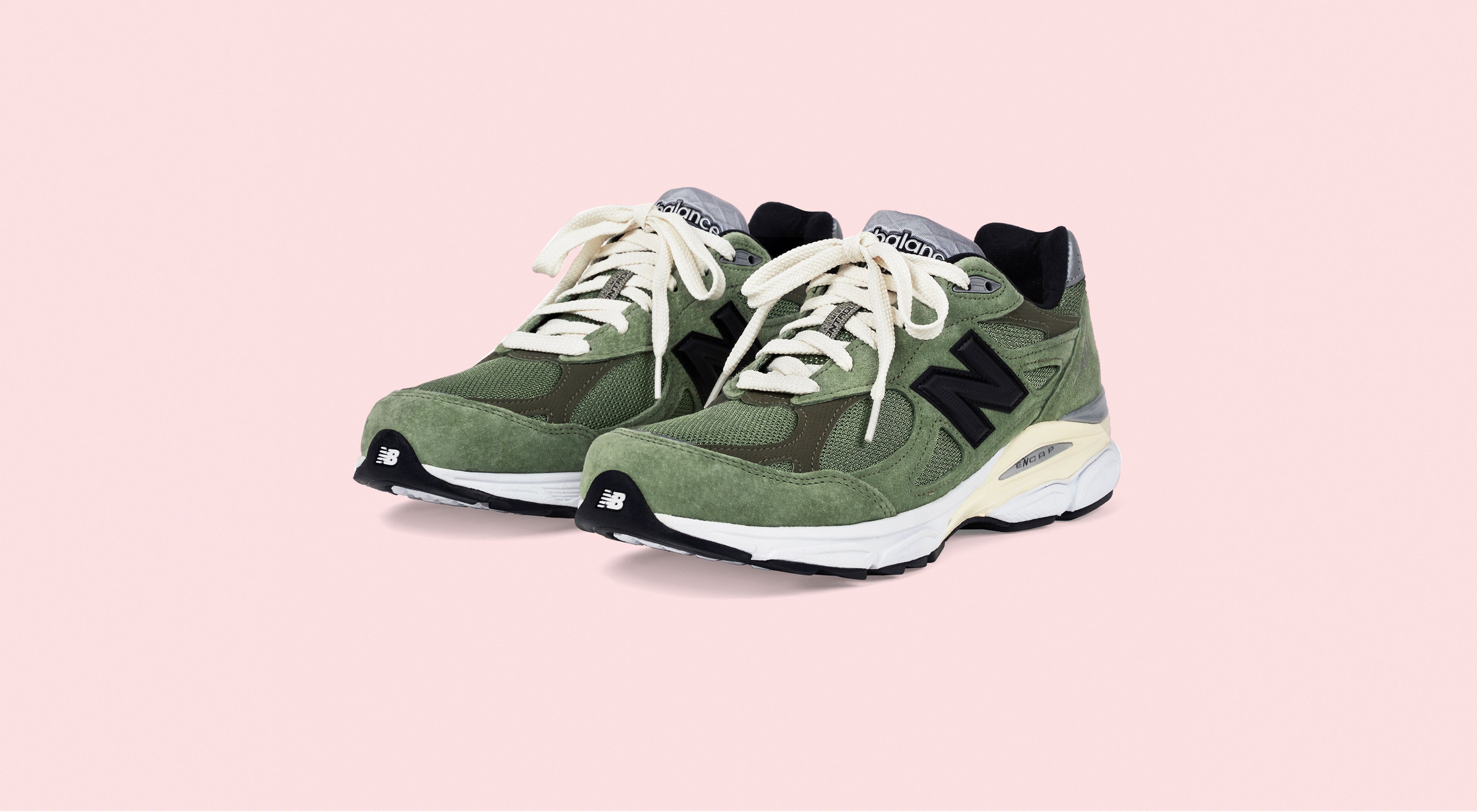 New balance store olive sneakers