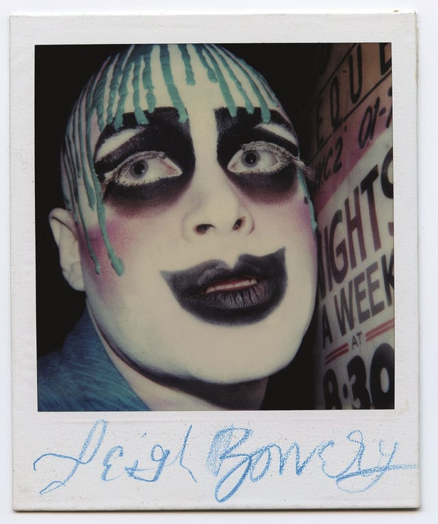 polaroid portrait of leigh bowery 1986