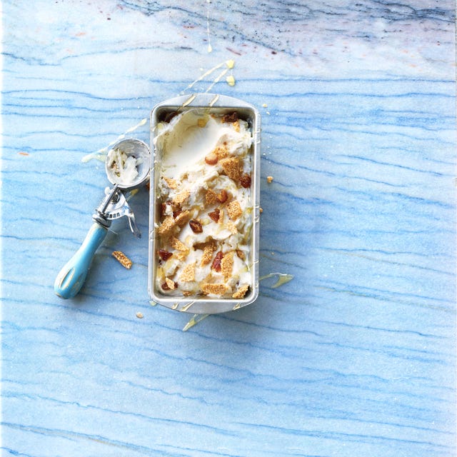 honey, date and tahini frozen yogurt