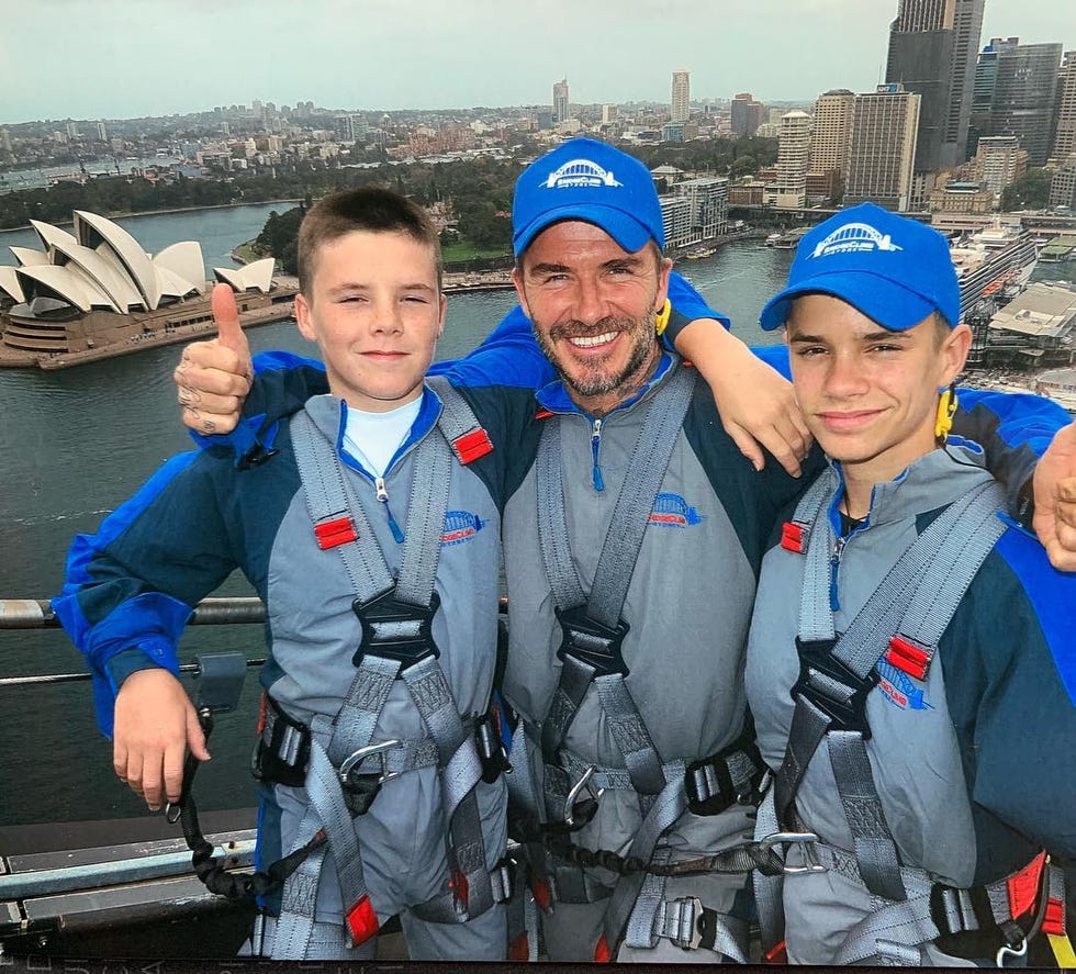 david beckham and his sons