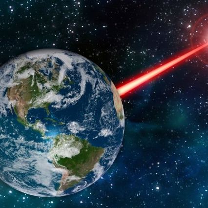 laser fired from earth mit