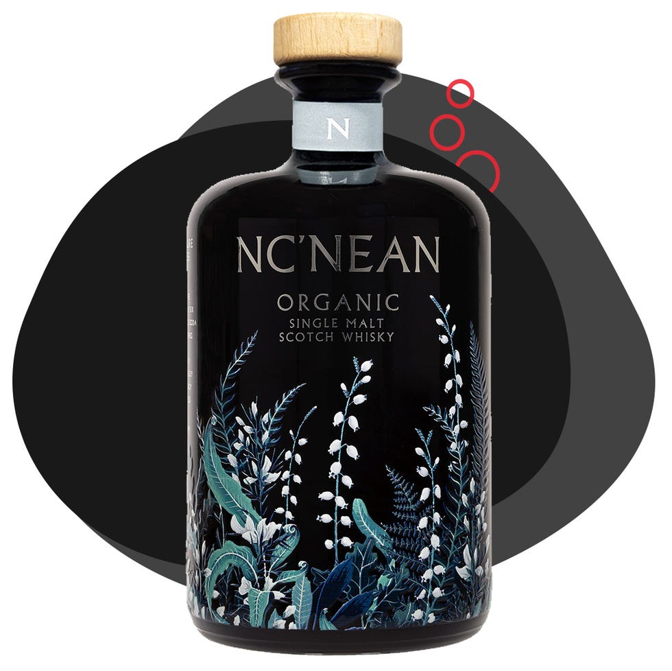 bottle of ncnean organic single malt scotch whisky