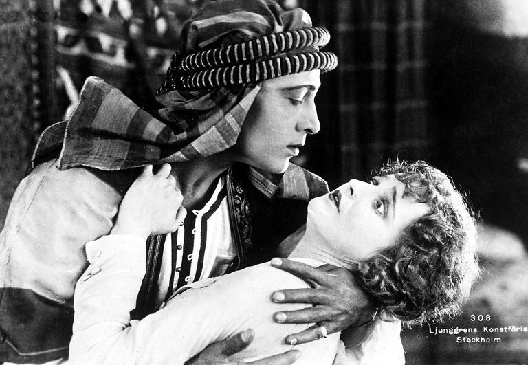 An early Rudolph Valentino film is part of a new exhibit about Italians in Hollywood.