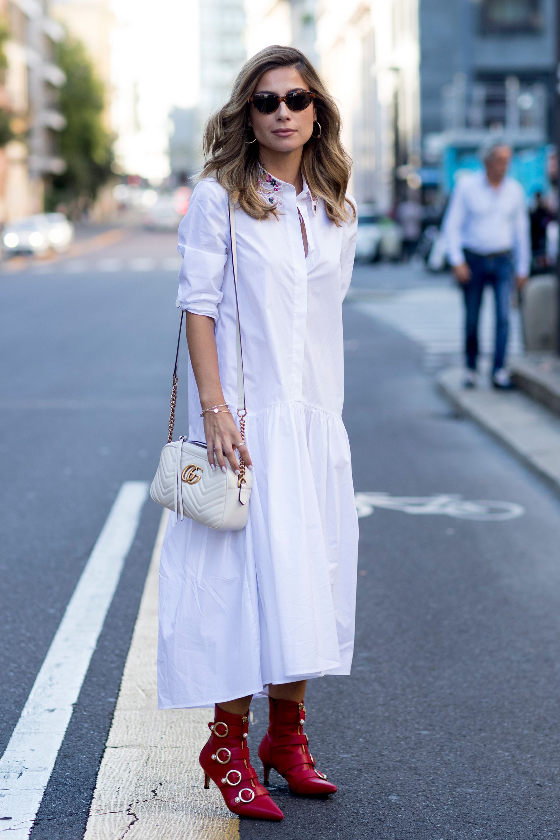 Vestido elegante con online botines