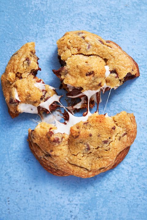 smores stuffed cookies