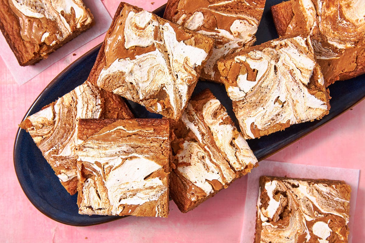 preview for Fluffernutter Blondies Upgrade The Sandwich In The Most Decadent Way Possible!