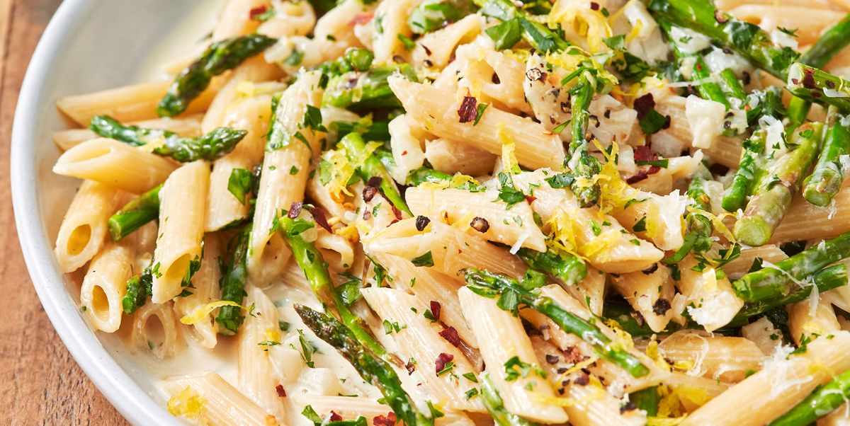 lemony asparagus pasta delishcom