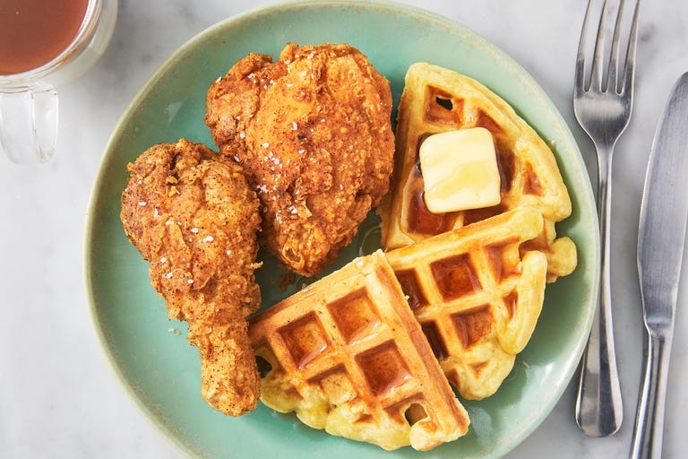 chicken  waffles   delishcom