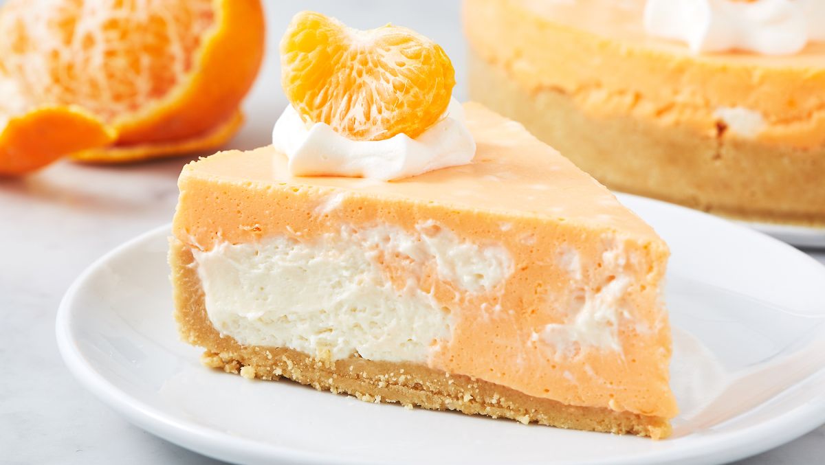 preview for This Cheesecake Tastes EXACTLY Like A Creamsicle!