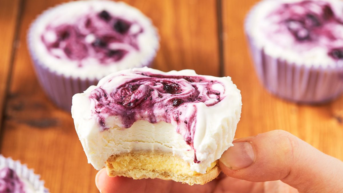 preview for Lemon Blueberry Cheesecakes Are The No-Bake Treats Of Your Dreams