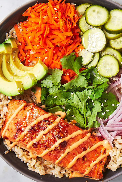 spicy salmon bowl