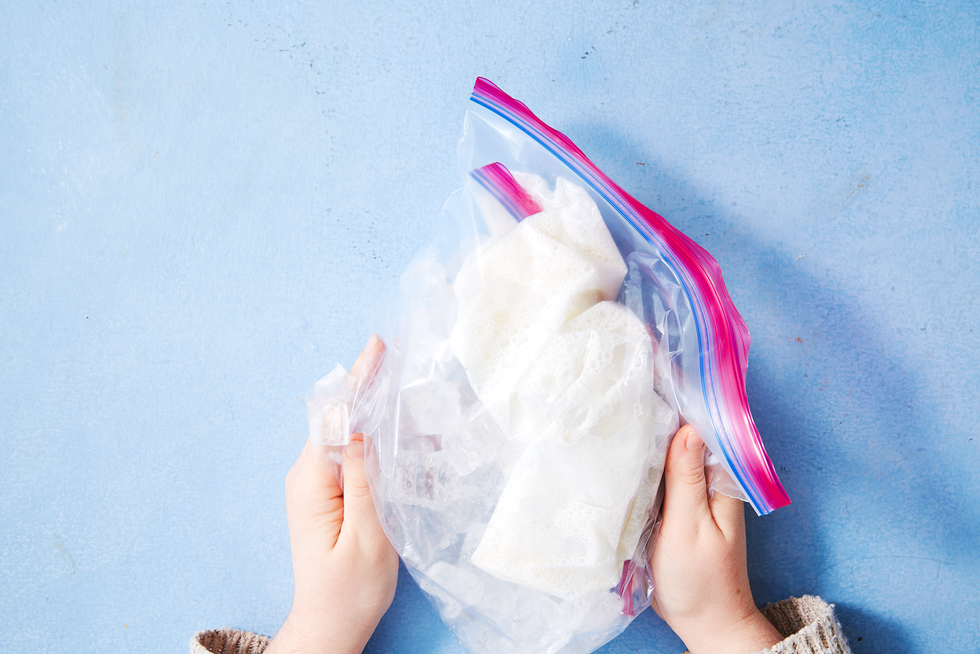 ice cream in a bag