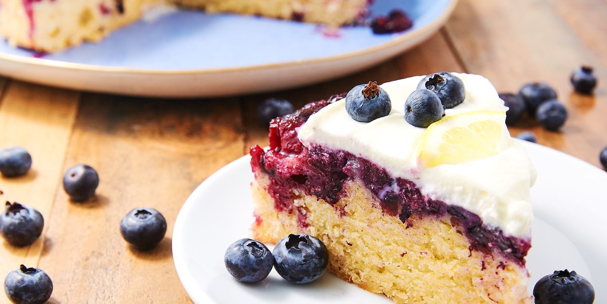 lemon blueberry upside down cake delish