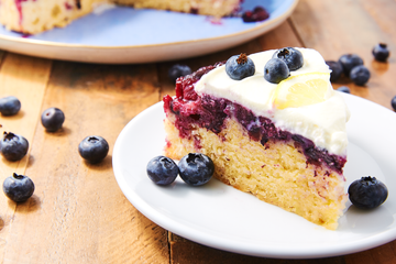 blueberry lemon upside down cake delishcom