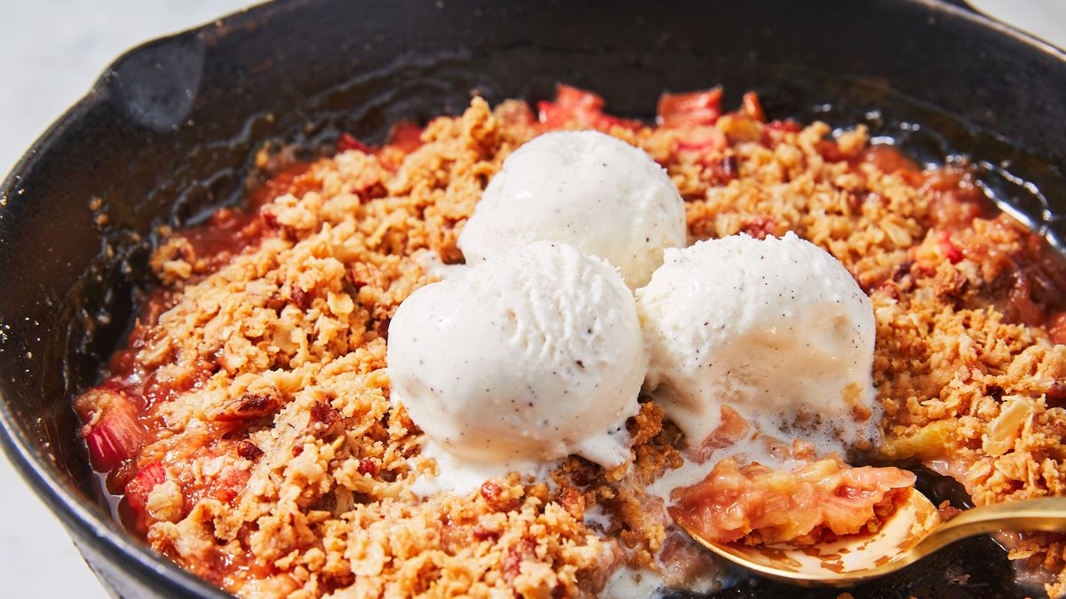 preview for Pecan-Oat Rhubarb Crisp Is A Summer Classic