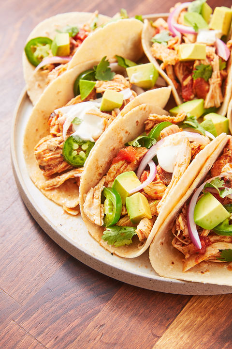 Instant Pot Chicken Tacos - Delish.com