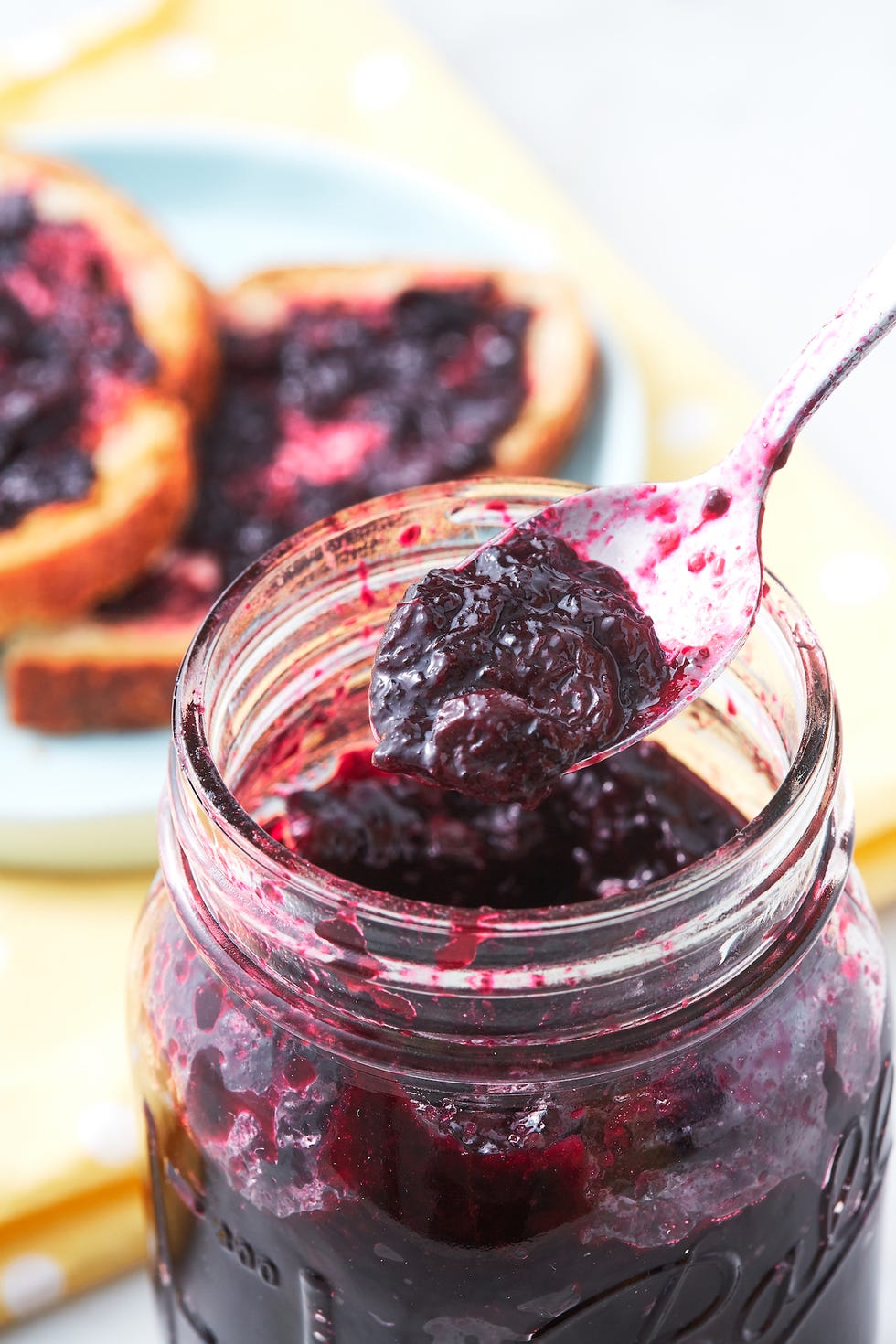 vanilla lime blueberry jam