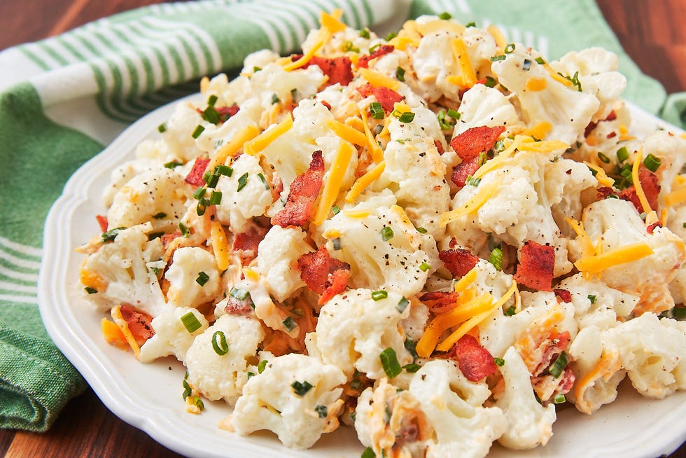 loaded cauliflower salad