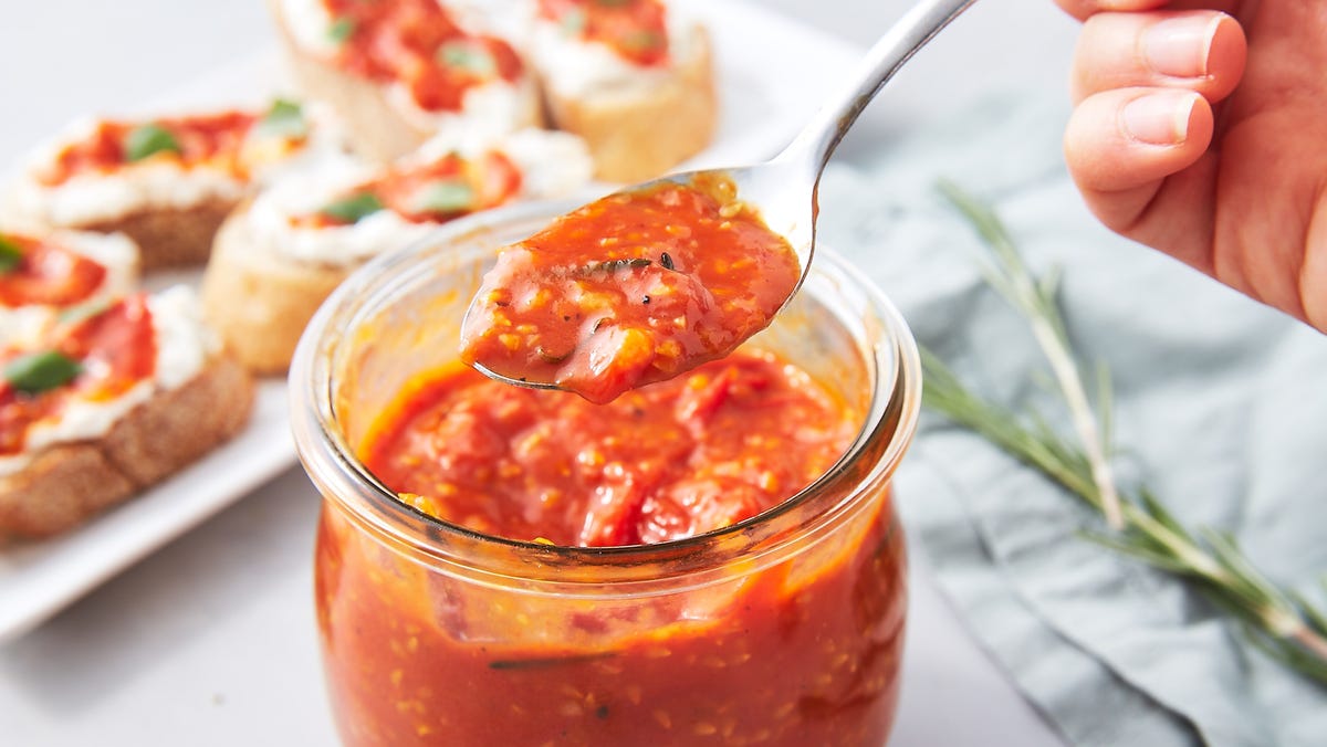 Video player poster image preview for This Rosemary Tomato Jam Is Good On EVERYTHING