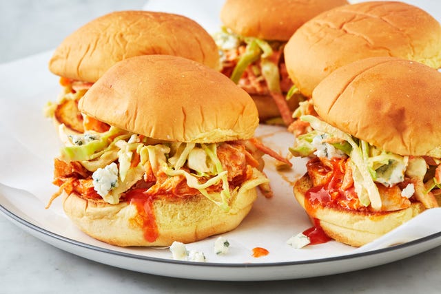 Instant Pot Buffalo Chicken Sliders - Delish.com