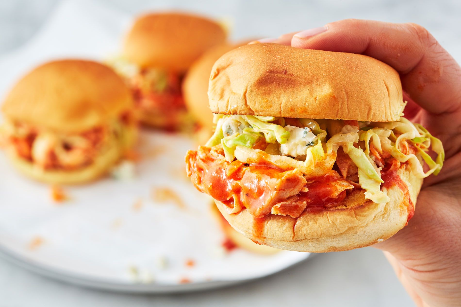 shredded chicken sliders instant pot