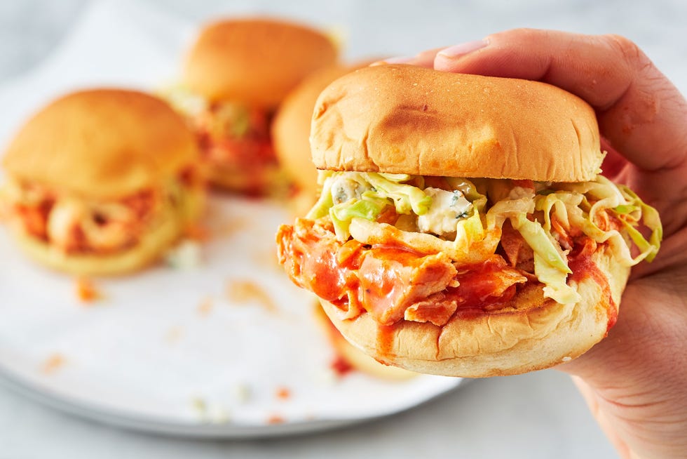 Instant Pot Buffalo Chicken Sliders - Delish.com