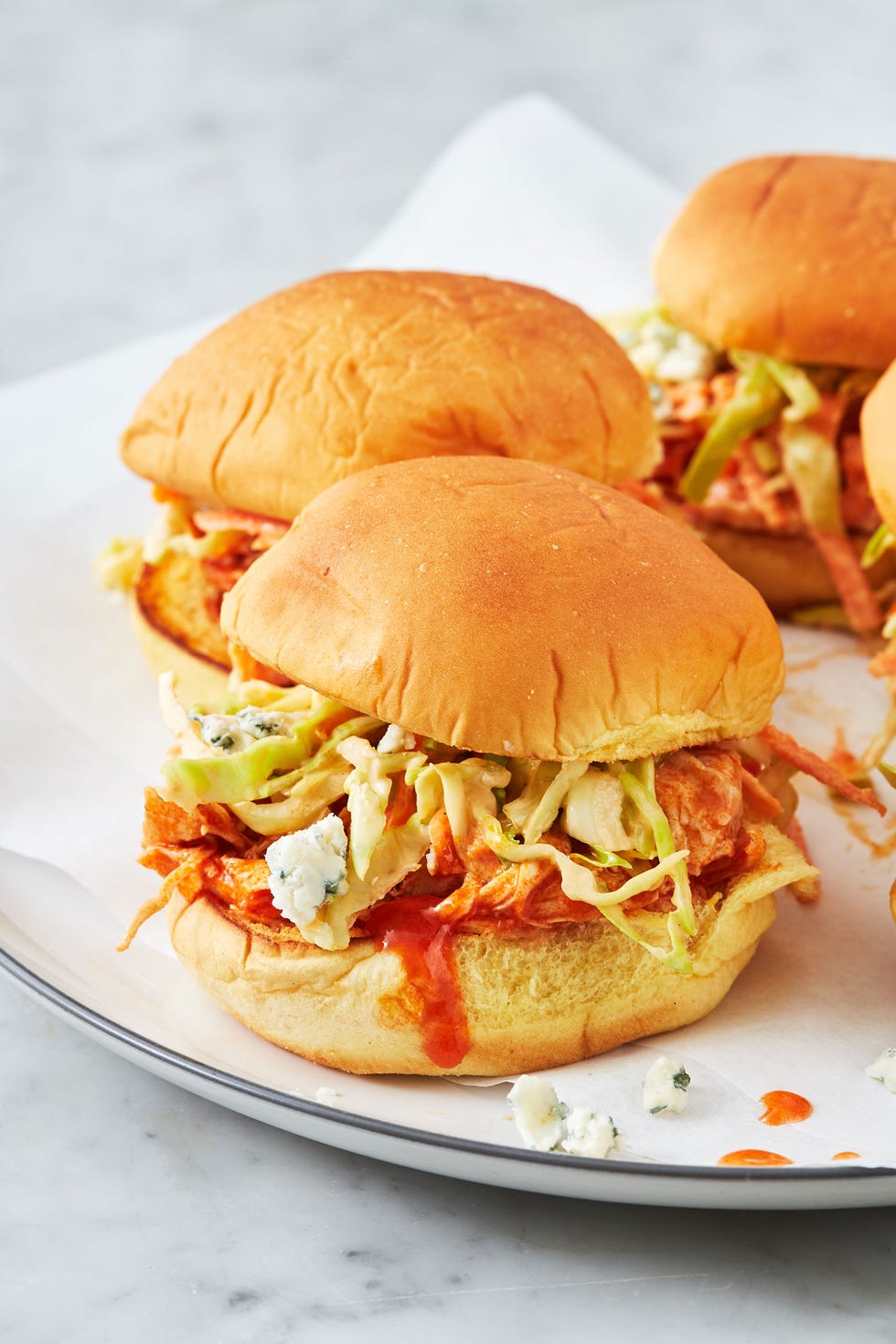 instant pot buffalo chicken sliders delishcom