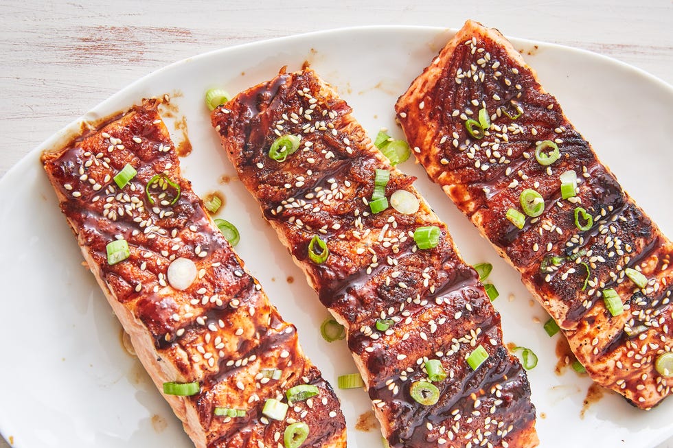 asian bbq grilled salmon