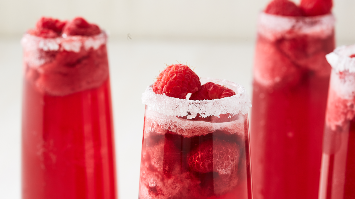 preview for We're Obsessed With These Perfectly Pink Raspberry Mimosas