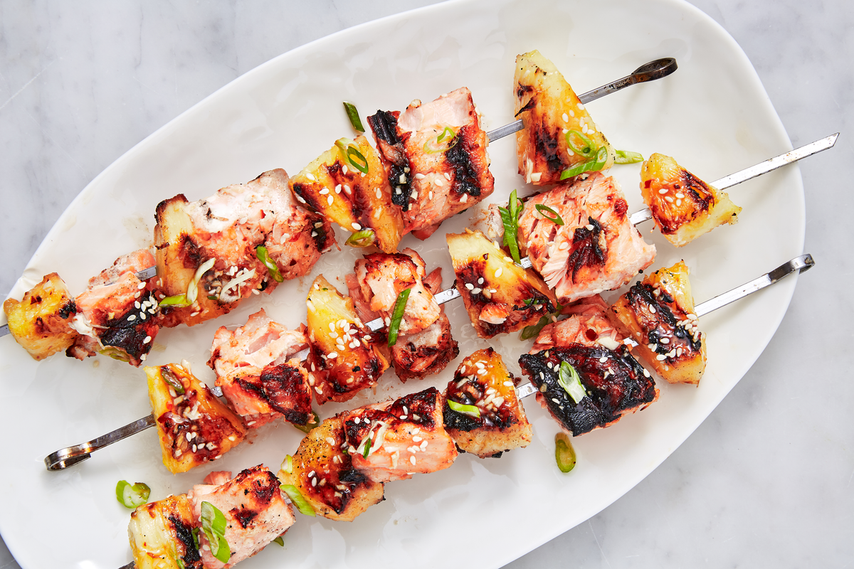 Bbq 2024 salmon skewers