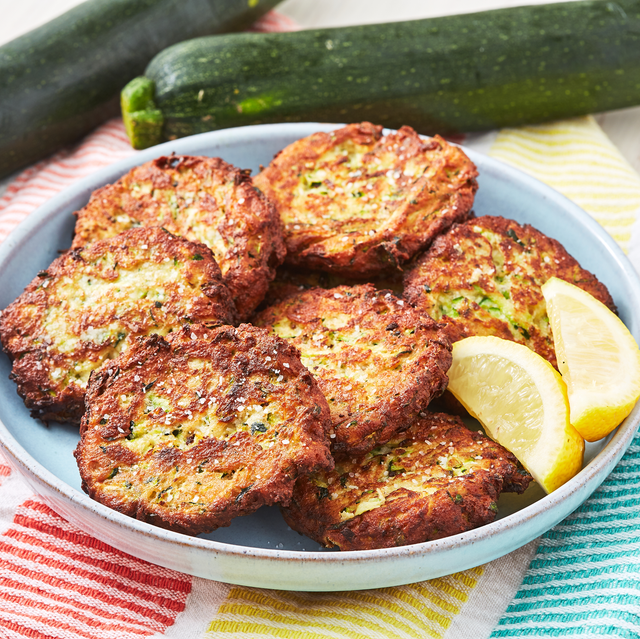 Zucchini Cakes - Delish.com Zucchini Cakes - Delish.com
