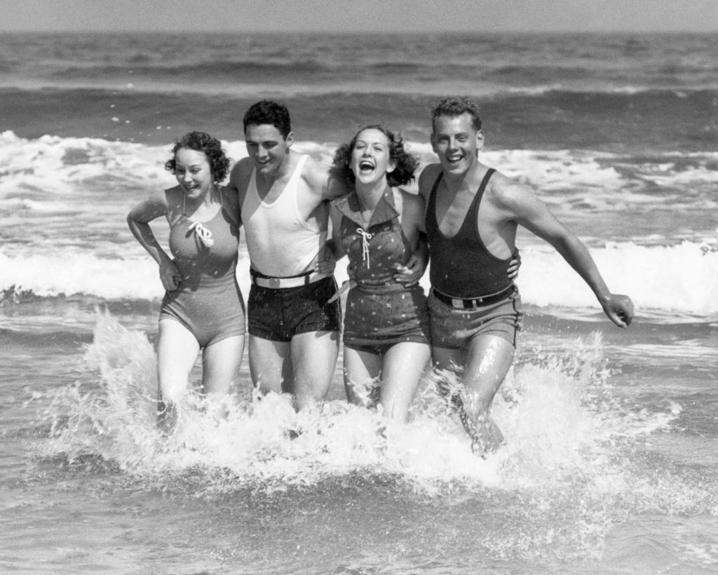 vintage photography beach