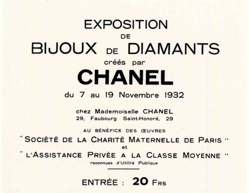 1932《bijoux de diamants》展邀請函