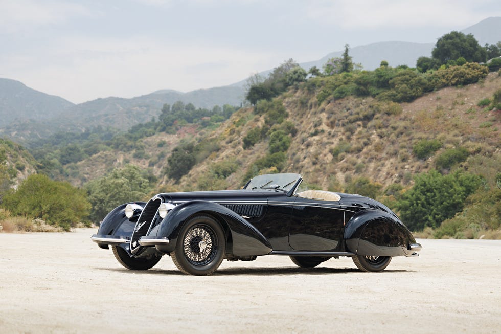 1938 alfa romeo 8c 2900b lungo spider