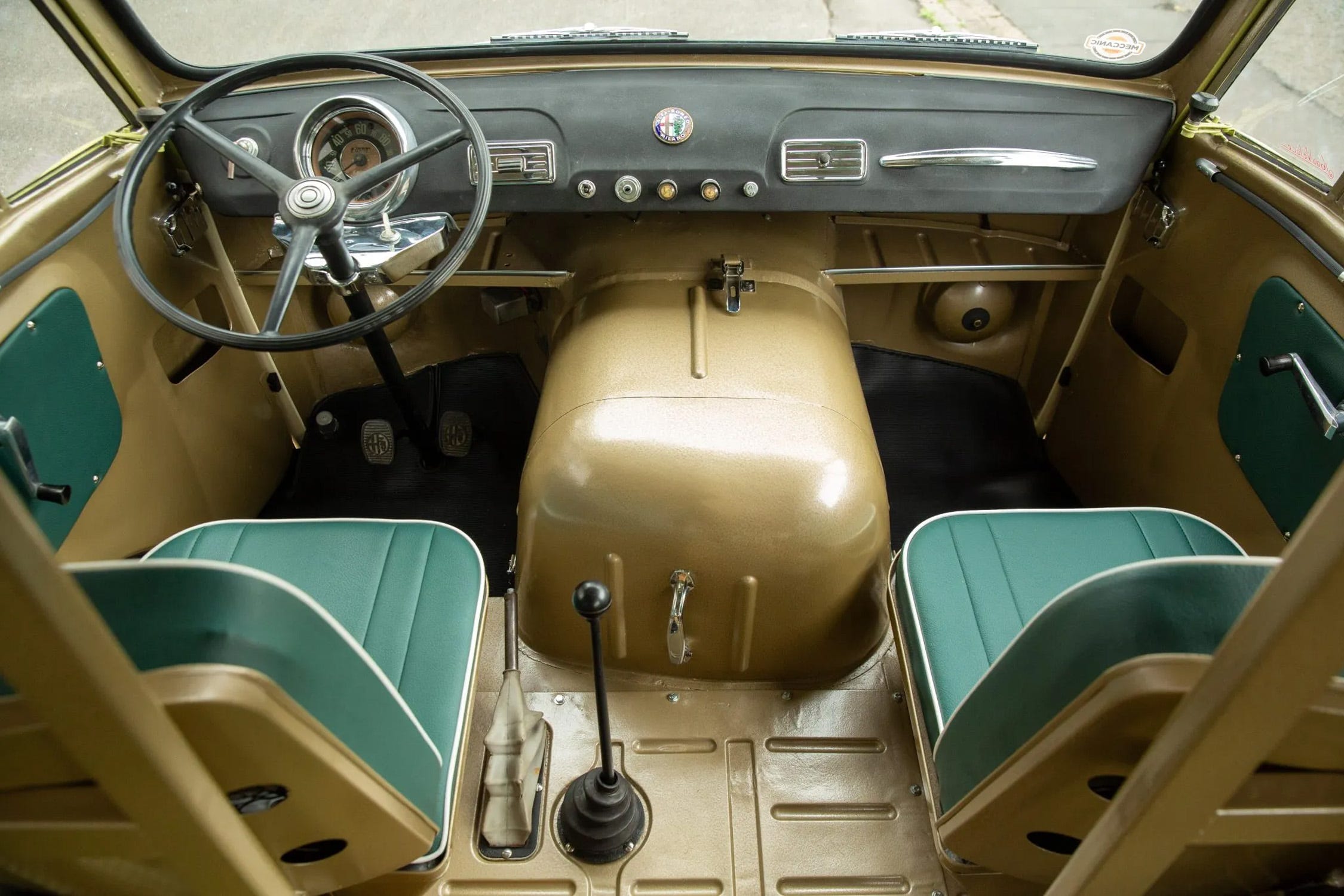 1955 Alfa Romeo T10 Autotutto Camper Interior Dash