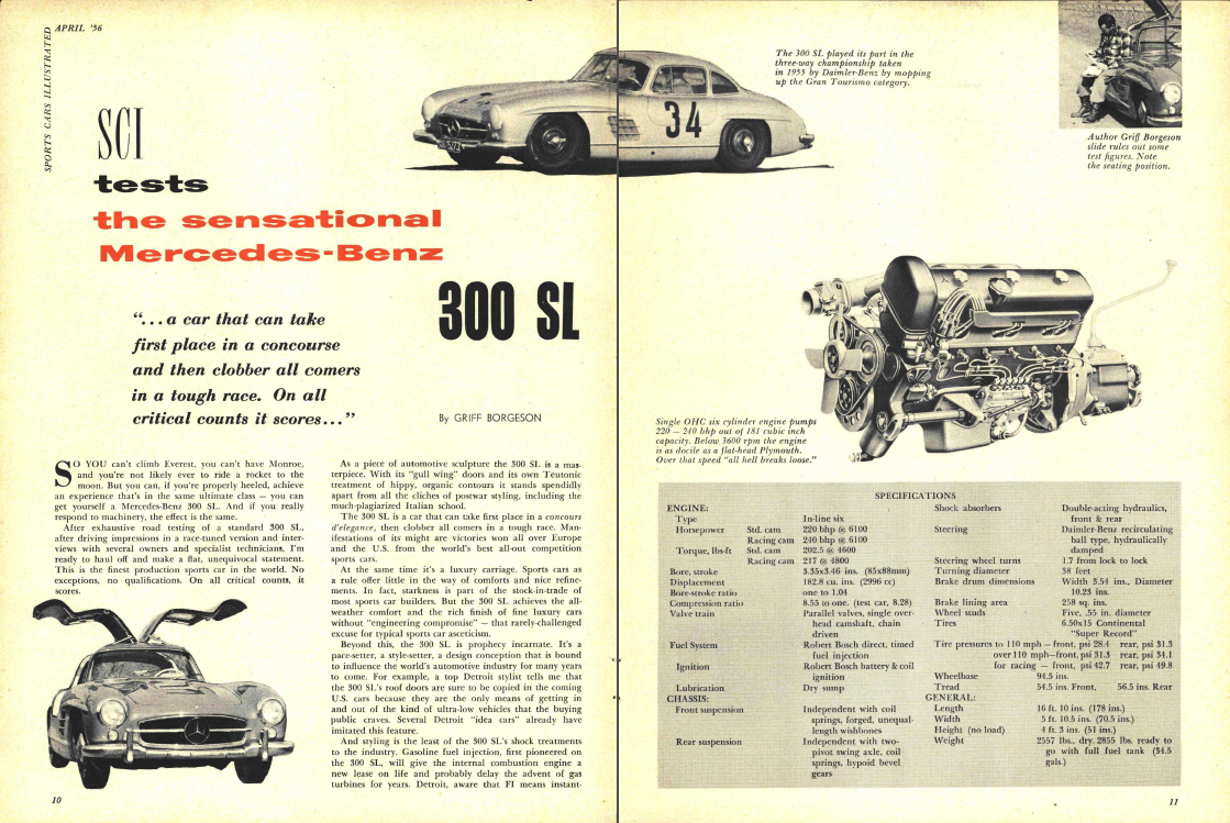 Tested 1956 Mercedes-Benz 300SL Is Automotive Brilliance pic photo