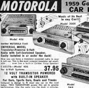 motorola am radios in 1959 pep boys catalog