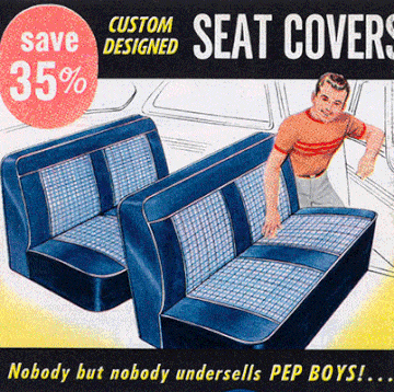 1959 pep boys catalog seat covers  animated