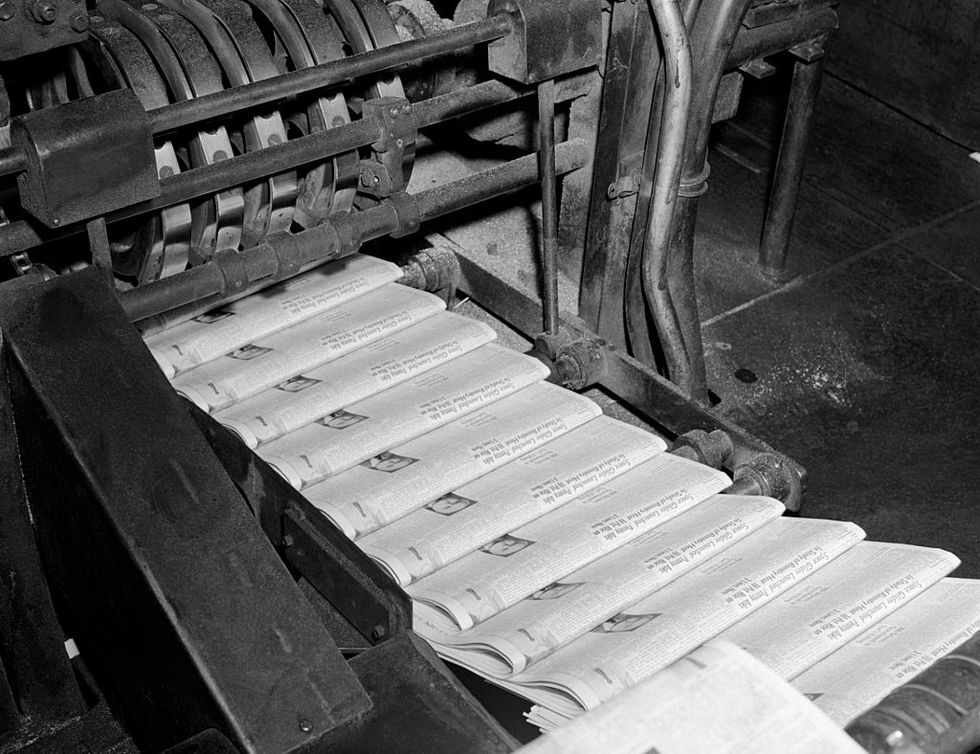 1960s close up of printing